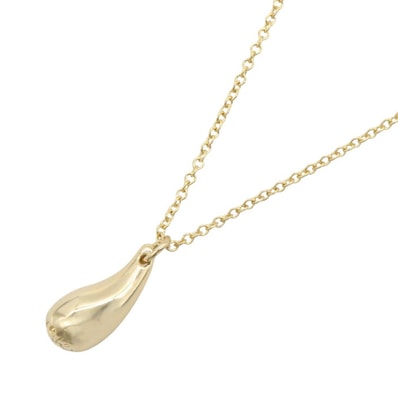 ティファニー TIFFANY&CO ティアドロップネックレス ネックレス ジュエリー K18(イエローゴールド) レディース ゴールド系 【中古】
