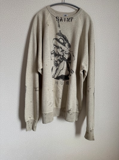 Saint Mxxxxxx Sweat Shirt Evangelion "Gray"