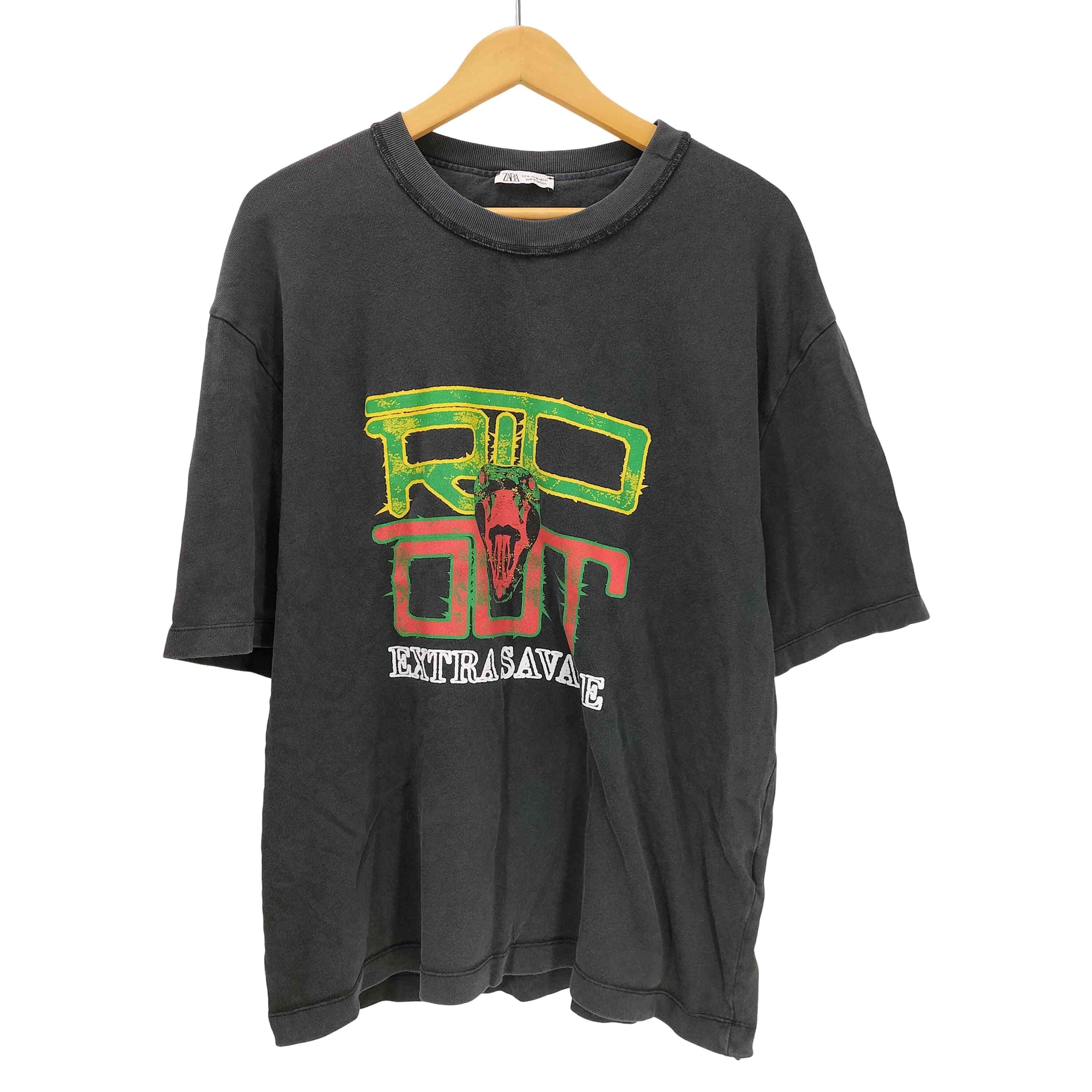 EXTRA SAVAGE スネーク  プリント Tシャツ【1139210319714】