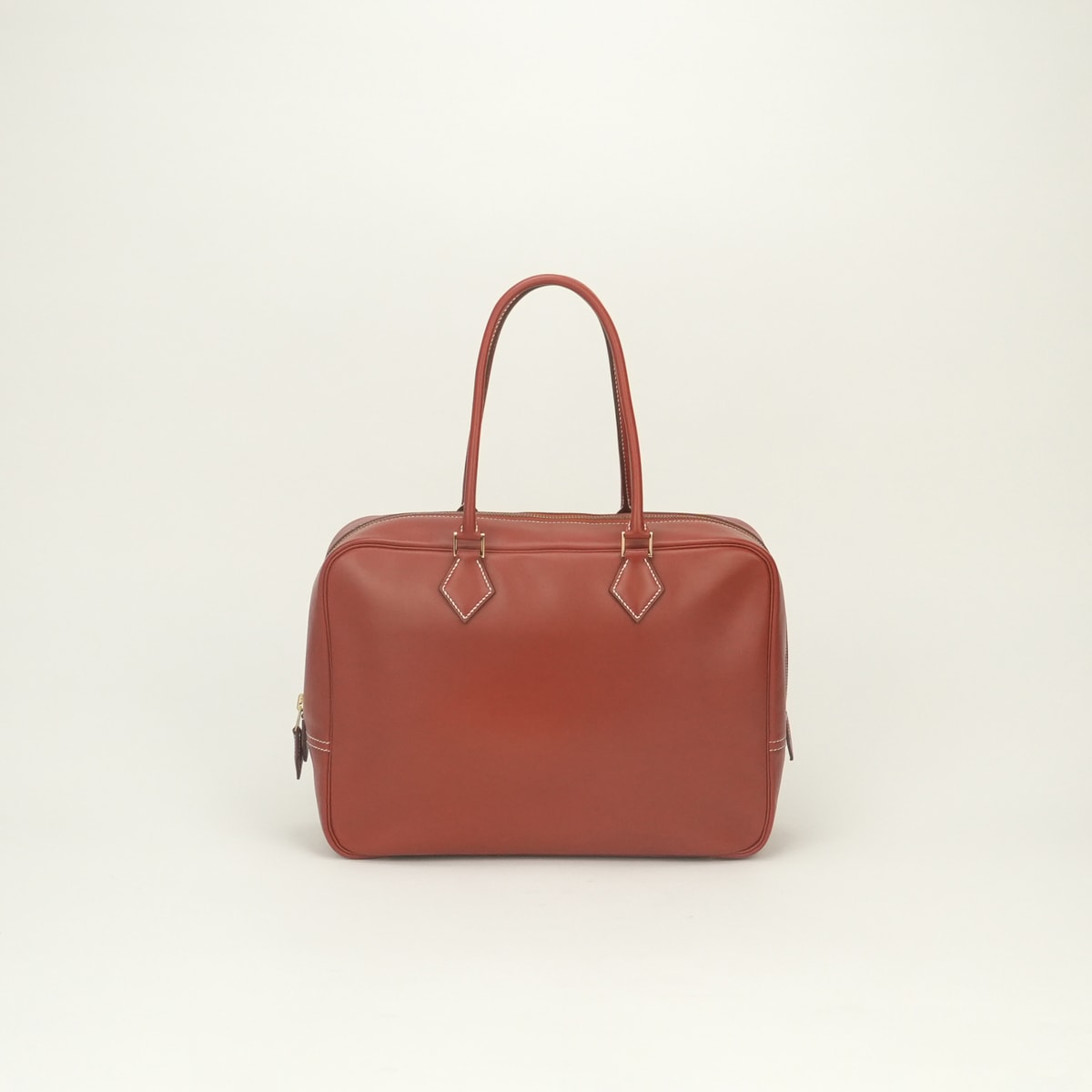 エルメス HERMES プリュム32 バッグ トートバッグ ボックスカーフ ノアゼット Noisette ブラウン Brown 茶 ゴールド金具 ハンドバッグ