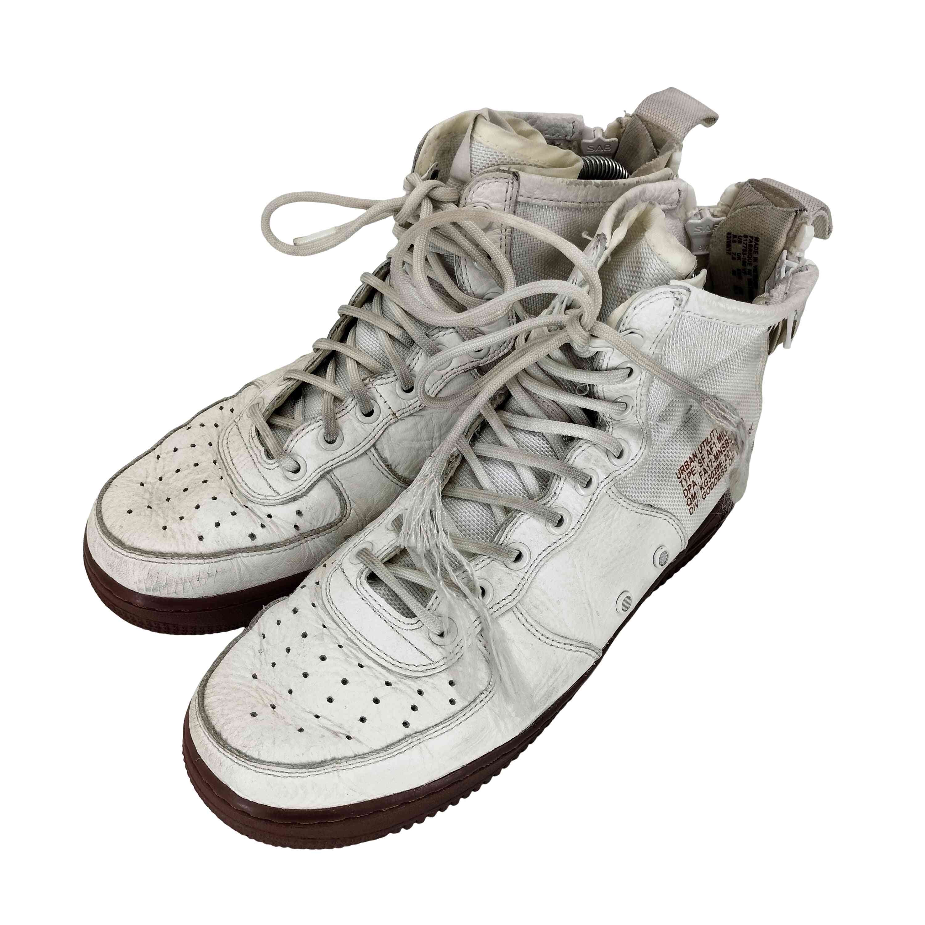 Nike SF Air Force 1 Mid Ivory Mars Stone【1143623482927】