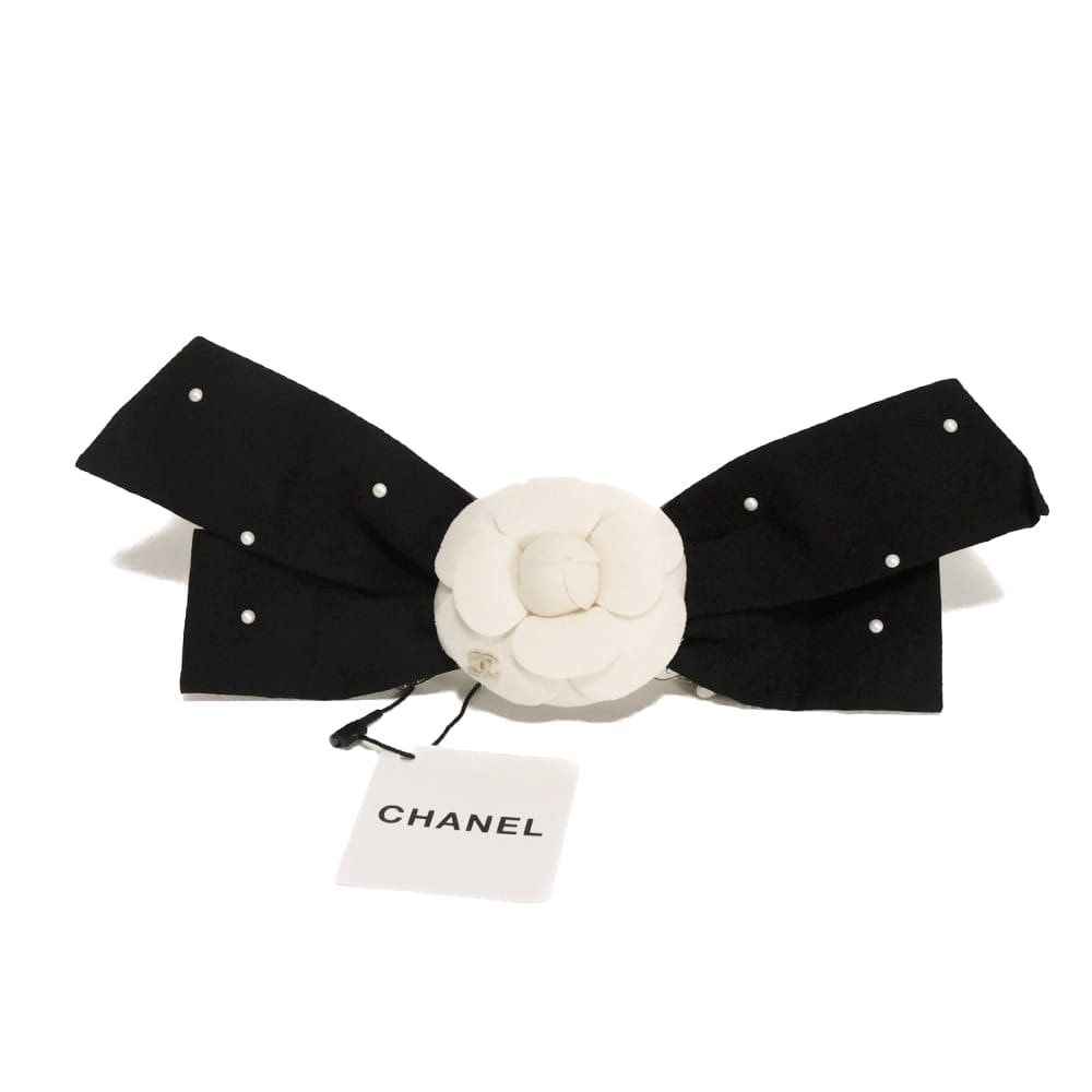 A+ (新品・未使用(ワケあり))】CHANEL シャネル カメリア リボン ヘア