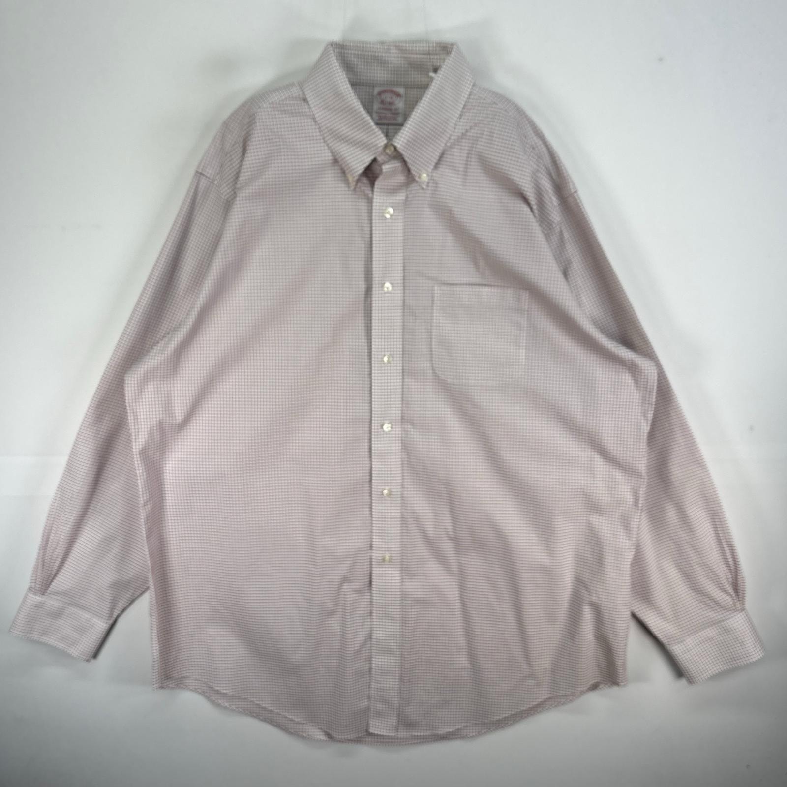 古着 ブルックスブラザーズ Brooks Brothers 長袖シャツ ボタンダウン 胸ポケ MADISON FIT レッド系 チェック メンズ