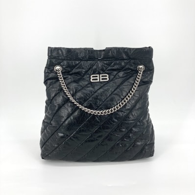 BALENCIAGA(バレンシアガ) クラッシュトート BBアイコン 742941 ショルダーバッグ ブラック