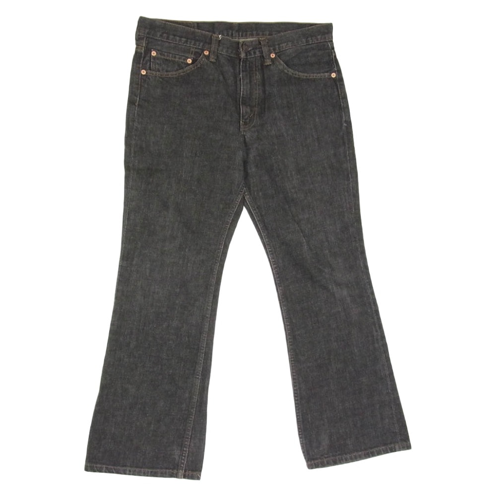 Levi's リーバイス ボタン裏HKQ8 517 ブラック ブーツカット デニムパンツ ブラック系 33【中古】