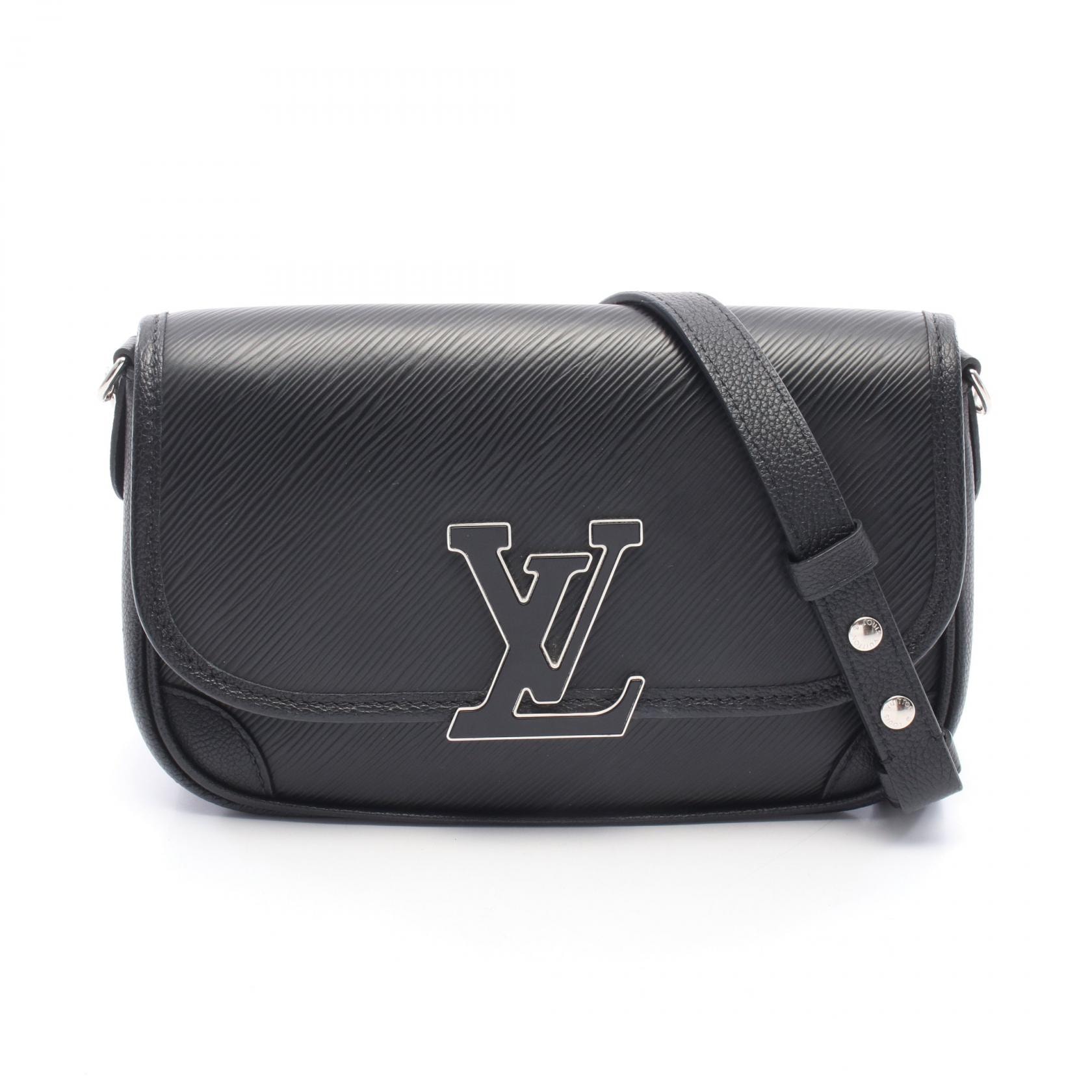 ルイ・ヴィトン LOUIS VUITTON ビュシNM エピ ノワール ショルダーバッグ バッグ レザー レディース ブラック系 M59386 【中古】