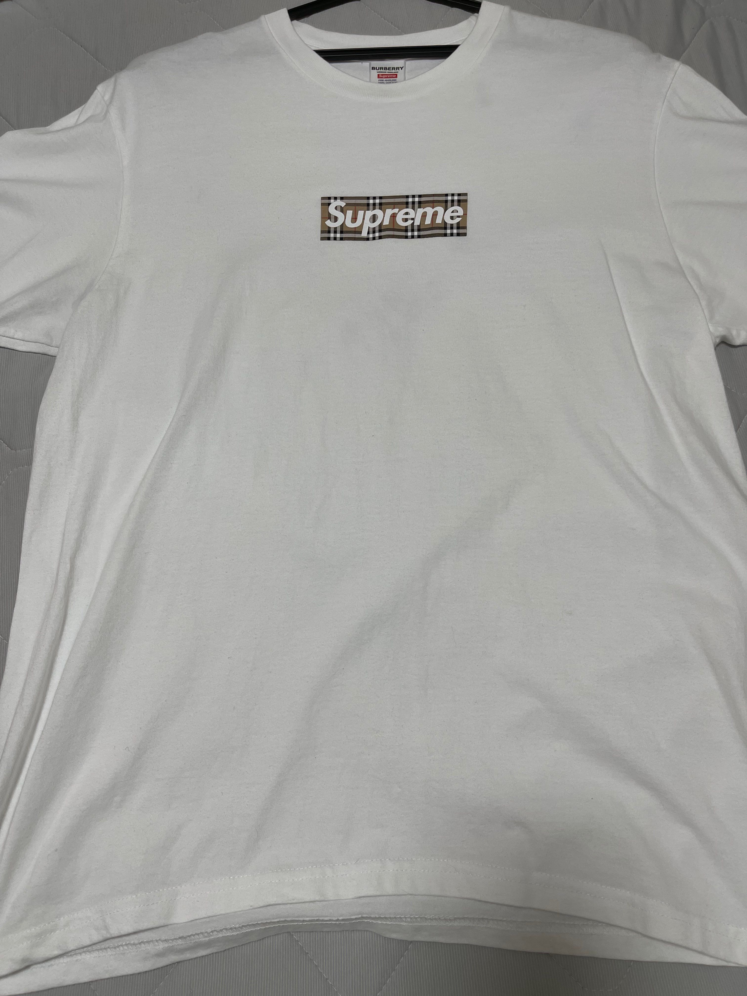Supreme / Burberry Box Logo Tee "White"