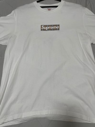 Supreme / Burberry Box Logo Tee "White"