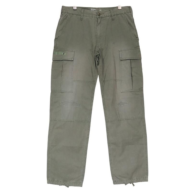 WTAPS ダブルタップス 10AW JUNGLE.STOCK/TROUSERS.FATIGUE.CTN.RIPSTOP 102GWDT-PTM03 ジャングル ストック トラウザーズ オリーブドラブ 6ポケット カーゴ パンツ ボトムス サイズS