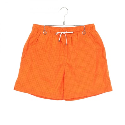 エルメス HERMES H柄 スイムパンツ パンツ 衣料品 ボトムス ナイロン オレンジ メンズ オレンジ系 【中古】