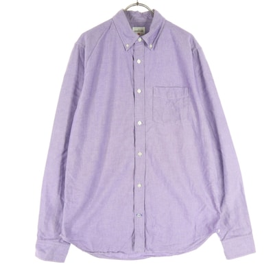 美品 GAP ギャップ モダンオックスフォード MODERN OXFORD 長袖 ボタンダウンシャツ M パープル