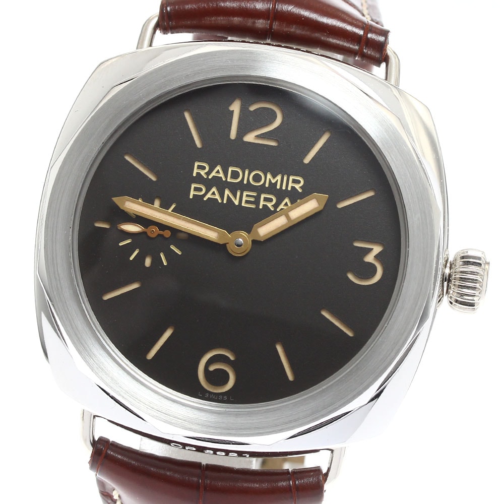 ☆良品 パネライ ラジオミール プラチノ PAM00521 メンズ 【中古】