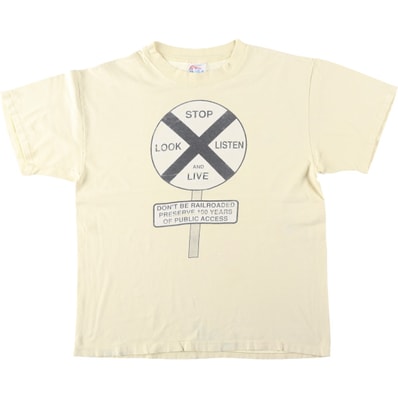 古着 90年代 ヘインズ Hanes BEEFY-T メッセージプリントTシャツ USA製 メンズL相当 ヴィンテージ/eaa654495