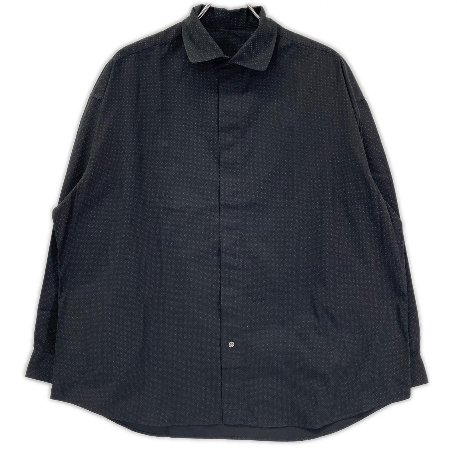 ポータークラシック ブラック NEW ARTIST SMALL DOT SHIRT ニューアーティストスモールドットシャツ 1
