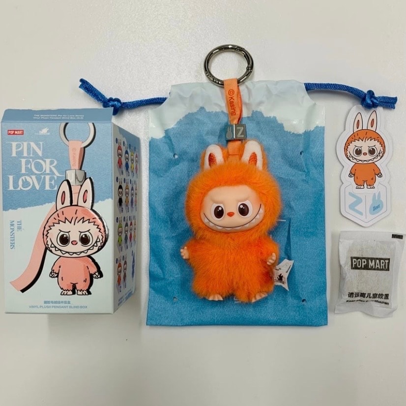 POP MART THE MONSTERS (LABUBU) Pin for Love Series-Vinyl Plush Pendant (N-Z) Z