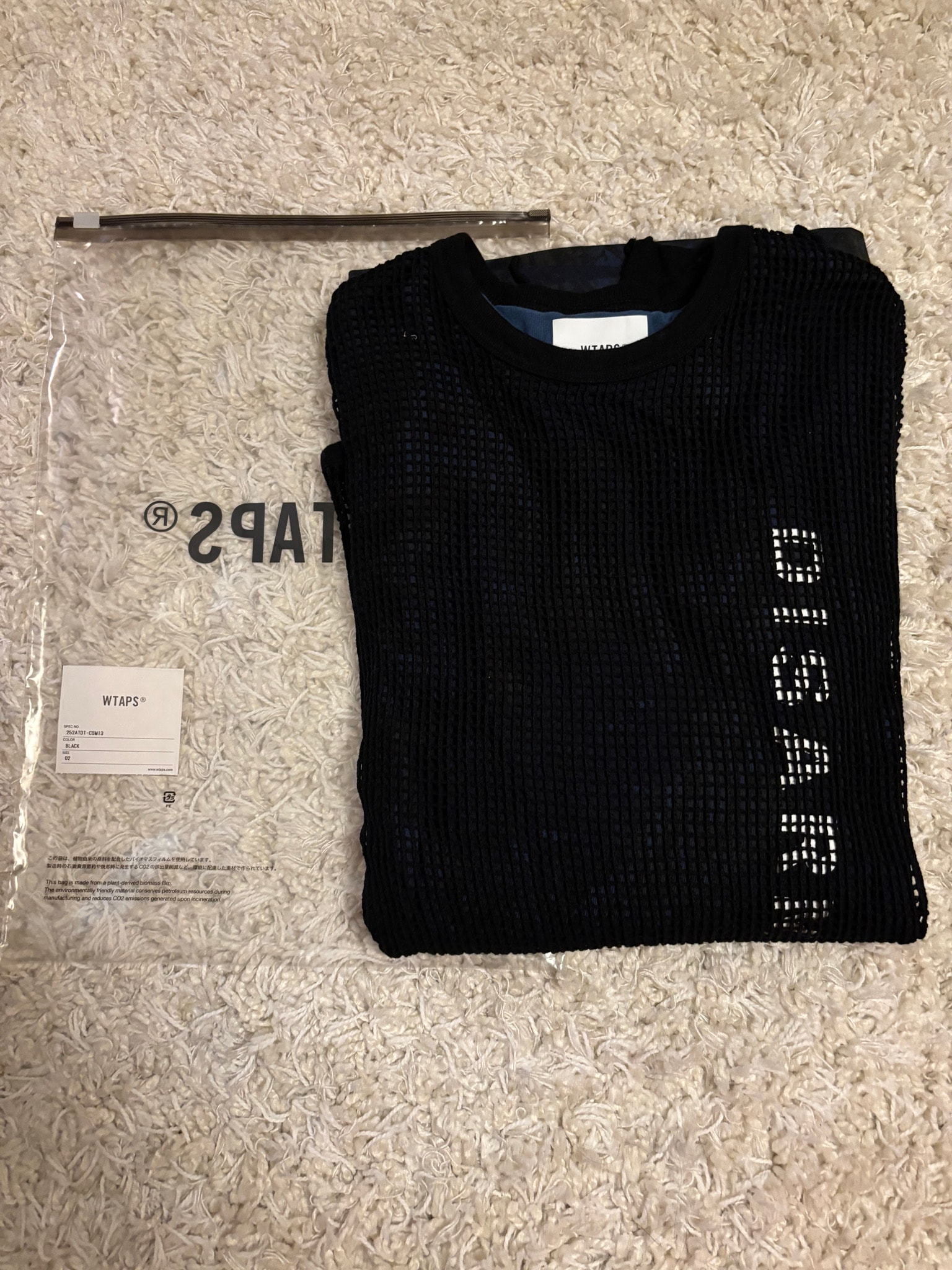 WTAPS Ghill / LS / Cotton "Black"