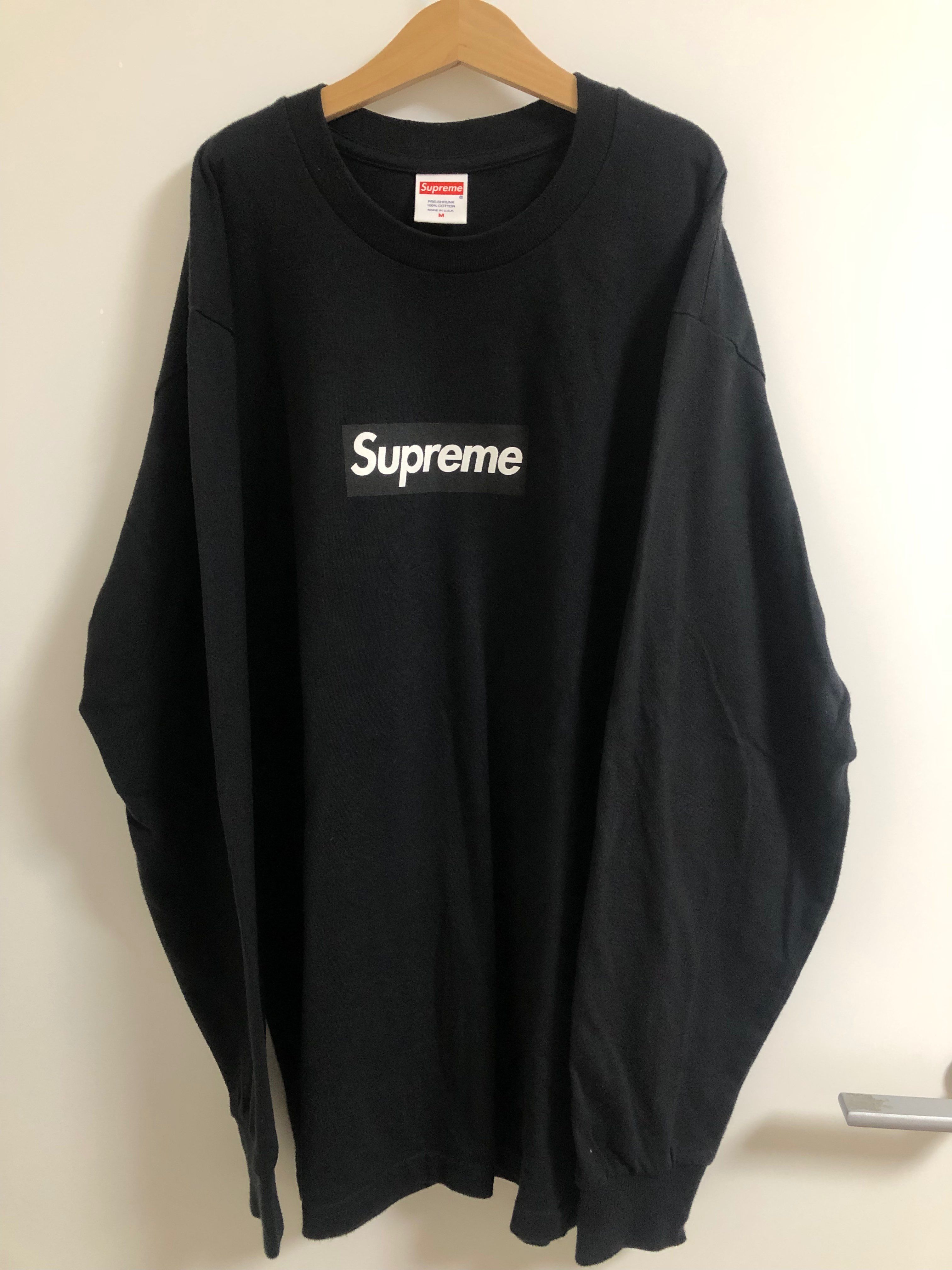 Supreme Box Logo L/S Tee "Black"