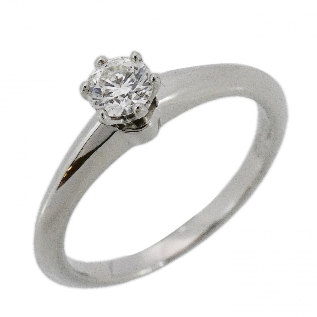 ★最終価格★SALE【6jcb0306】ティファニー リング ソリティア 1PD Pt950 プラチナ ダイヤモンド 0.20ct 6号【中古】レディース