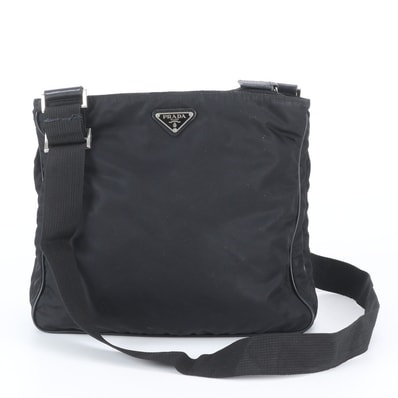 ■美品 プラダ テスート ナイロントライアングルロゴショルダーバッグ