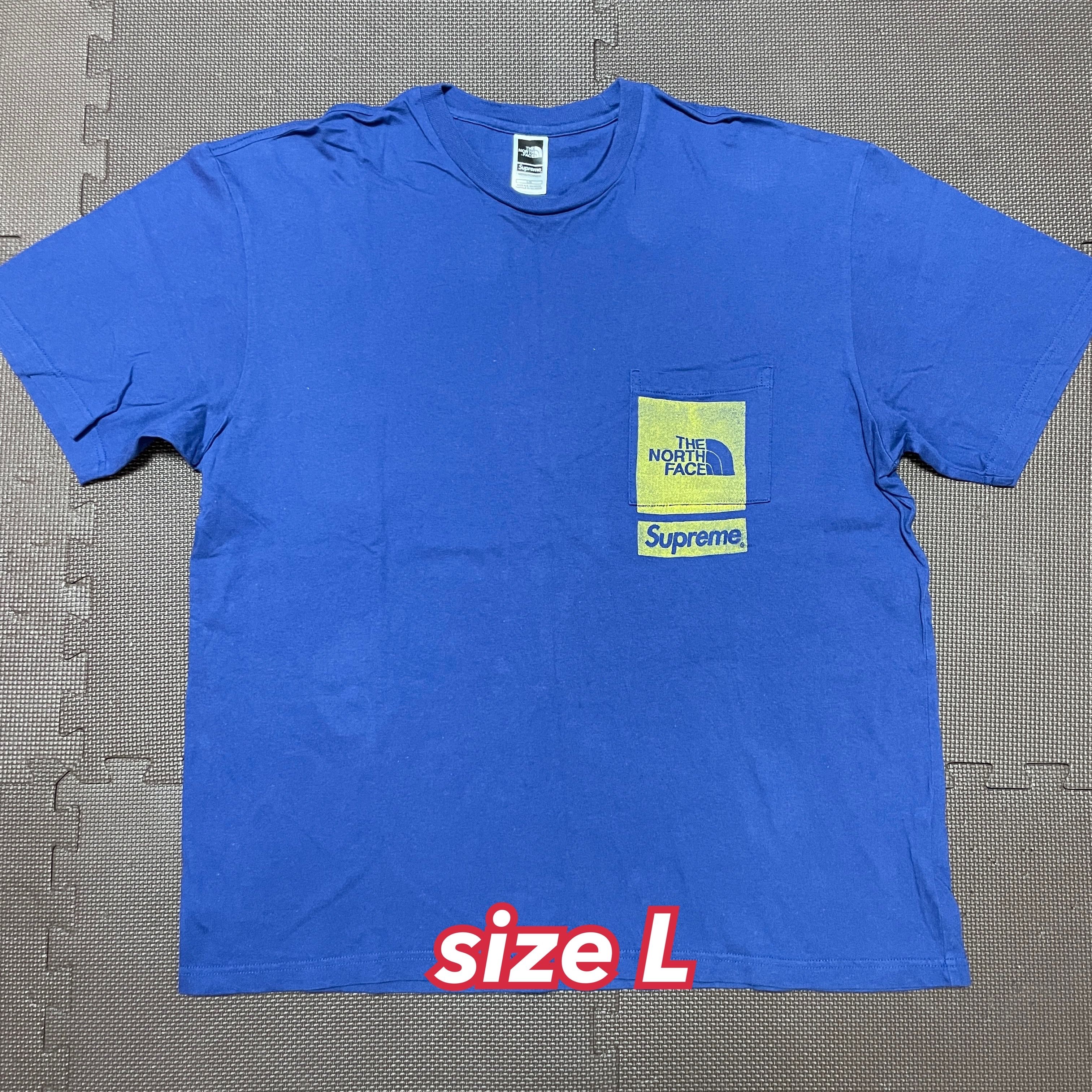 Supreme x The North Face Printed Pocket Tee "Navy"