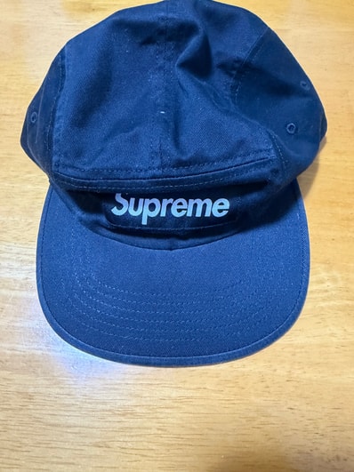 Supreme Washed Chino Twill Camp Cap (25FW) "Black"