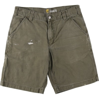 古着 カーハート Carhartt RELAXED FIT ダック地ペインターショーツ ショートパンツ メンズw34相当/eaa640654