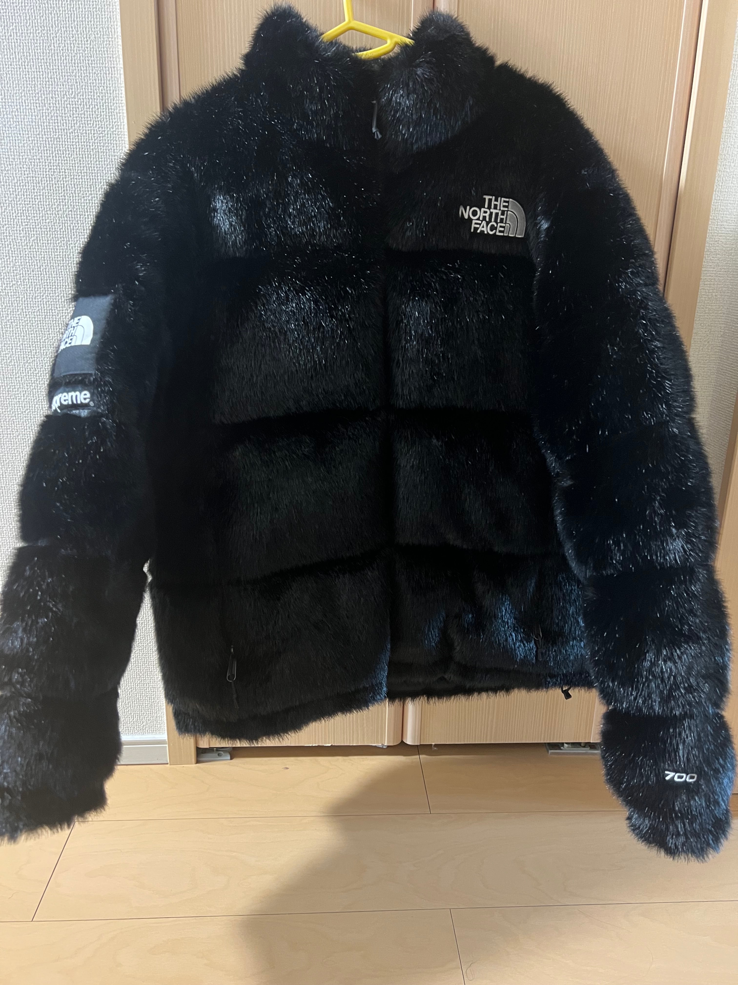 Supreme x The North Face Faux Fur Nuptse Jacket "Black"