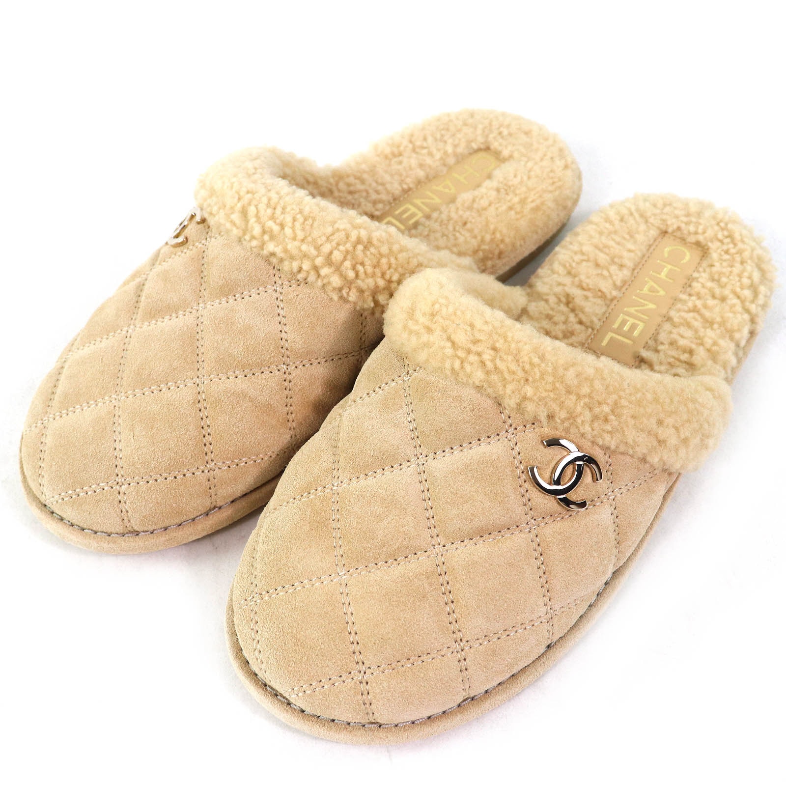 未使用品 シャネル
 ミュール ベージュ レディース 36 G45121