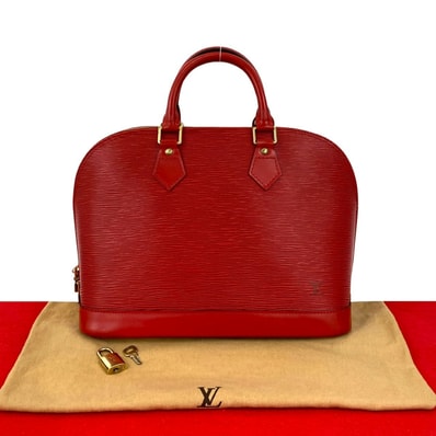 LOUIS VUITTON ルイヴィトン アルマ エピ エピレザー ハンドバッグ レッド
76268