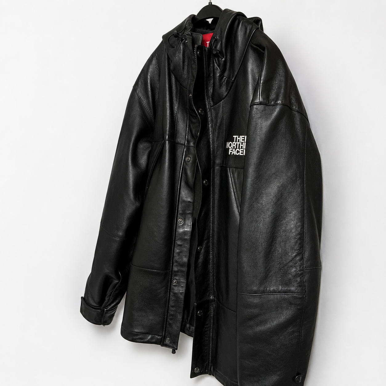 Supreme x The North Face Leather Mountain Parka "Black"