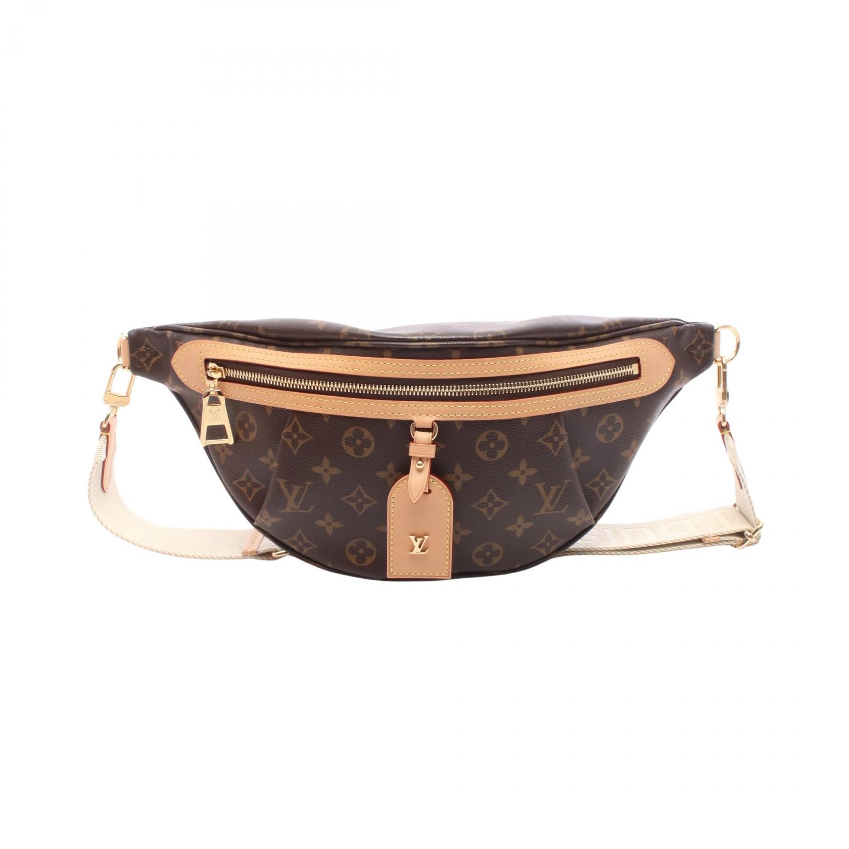 ルイ・ヴィトン LOUIS VUITTON ハイライズ モノグラム ウエストバッグ ボディバッグ バッグ PVCコーティングキャンバス レザー モノグラム レディース ブラウン系 M46784 【中古】