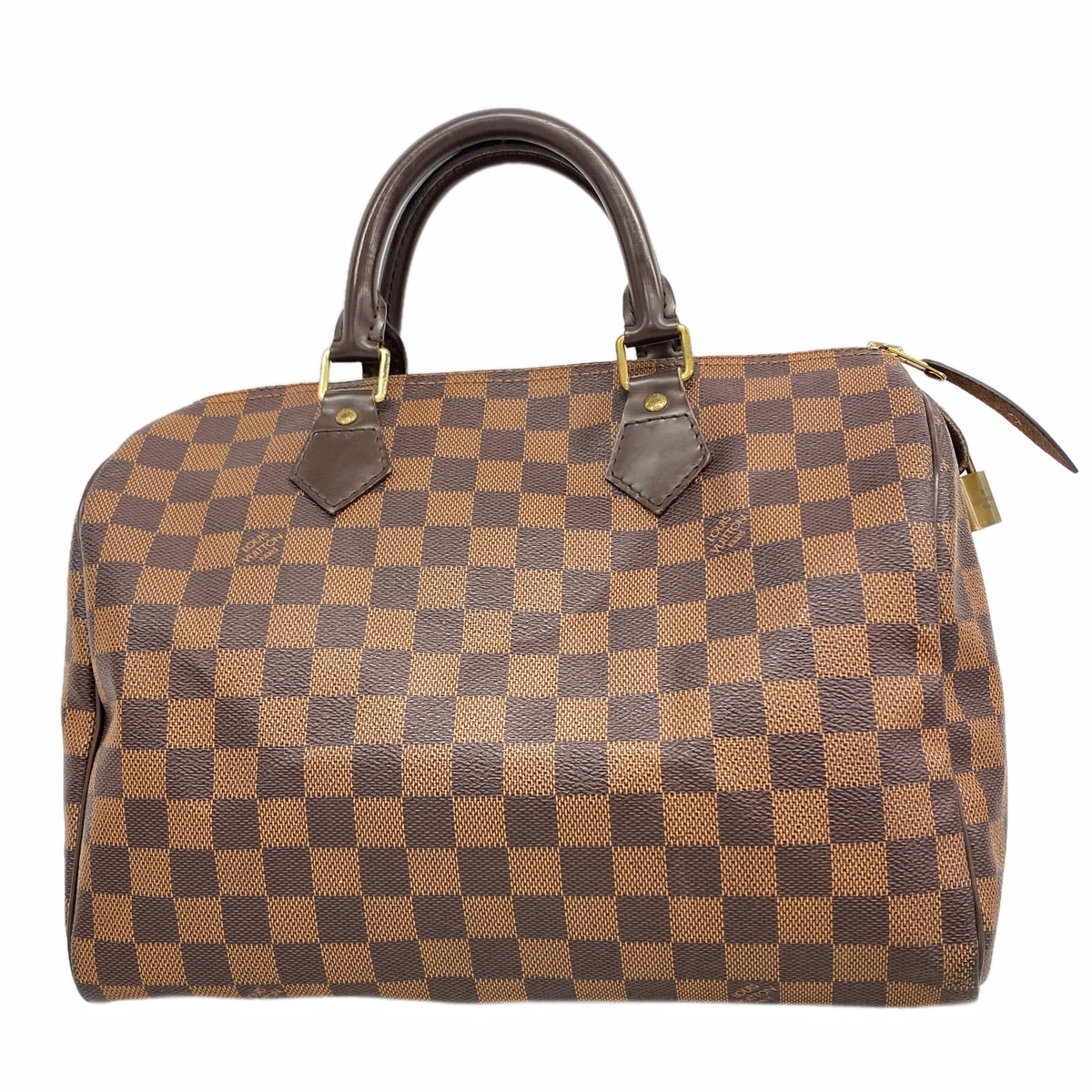 ★SALE【6gd5363】ルイヴィトン ハンドバッグ ダミエ スピーディ25 N41365 エベヌ【中古】レディース