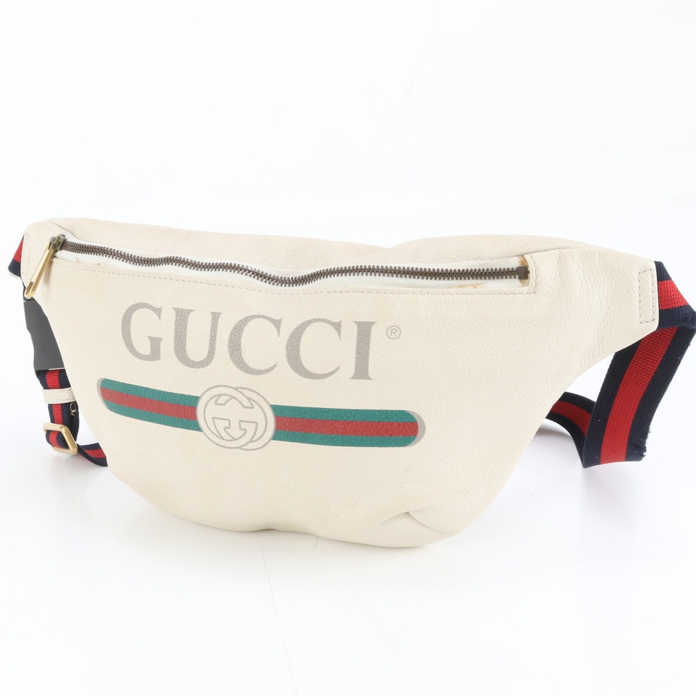 ■美品 グッチ ヴィンテージロゴプリント 530412 ボディバッグ