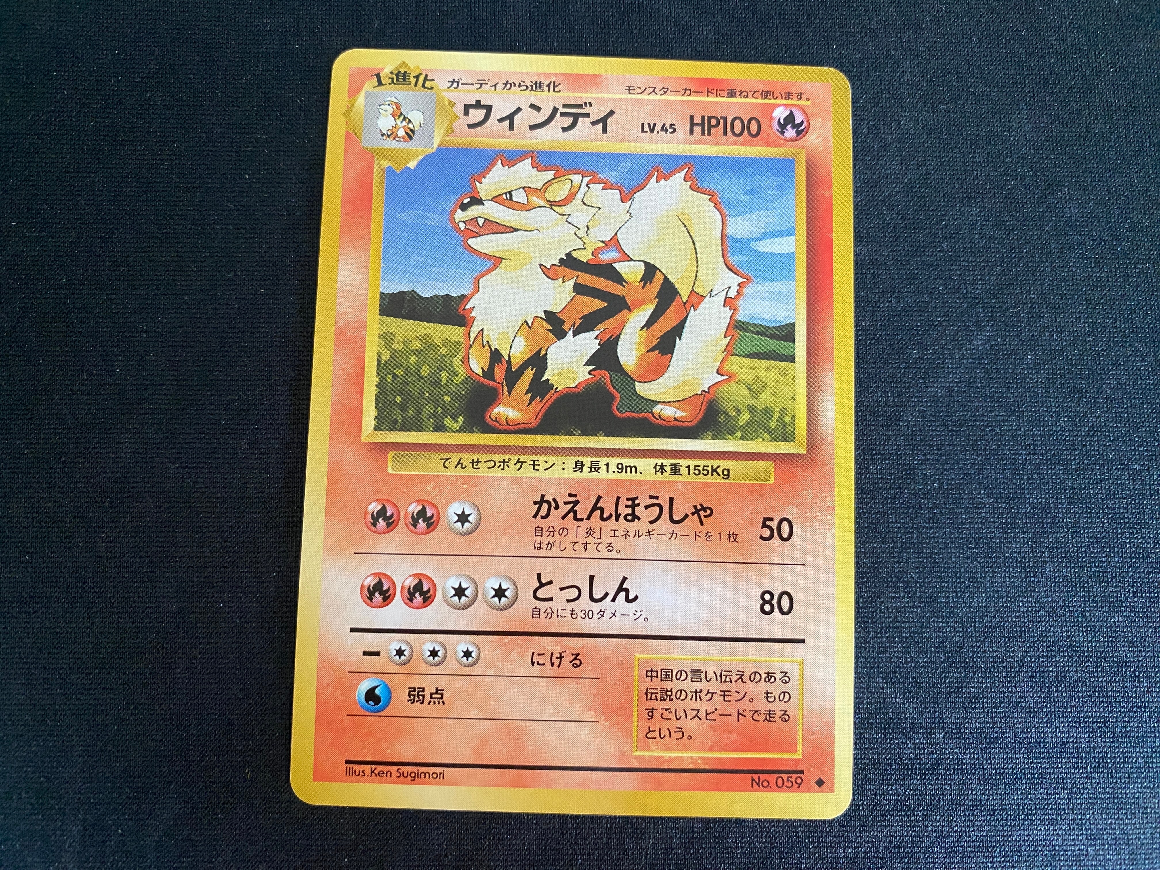 ウィンディ ◆ : 旧裏 [PMCG1-2](拡張パック「ポケットモンスター カードゲーム」再販)
