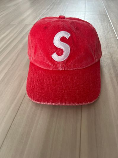 Supreme Pigment Canvas S Logo 6-Panel "Red"
