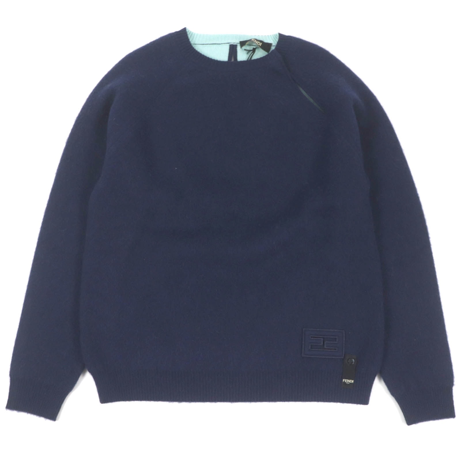 未使用品 フェンディ
ニット ネイビー メンズ 46 FZX110