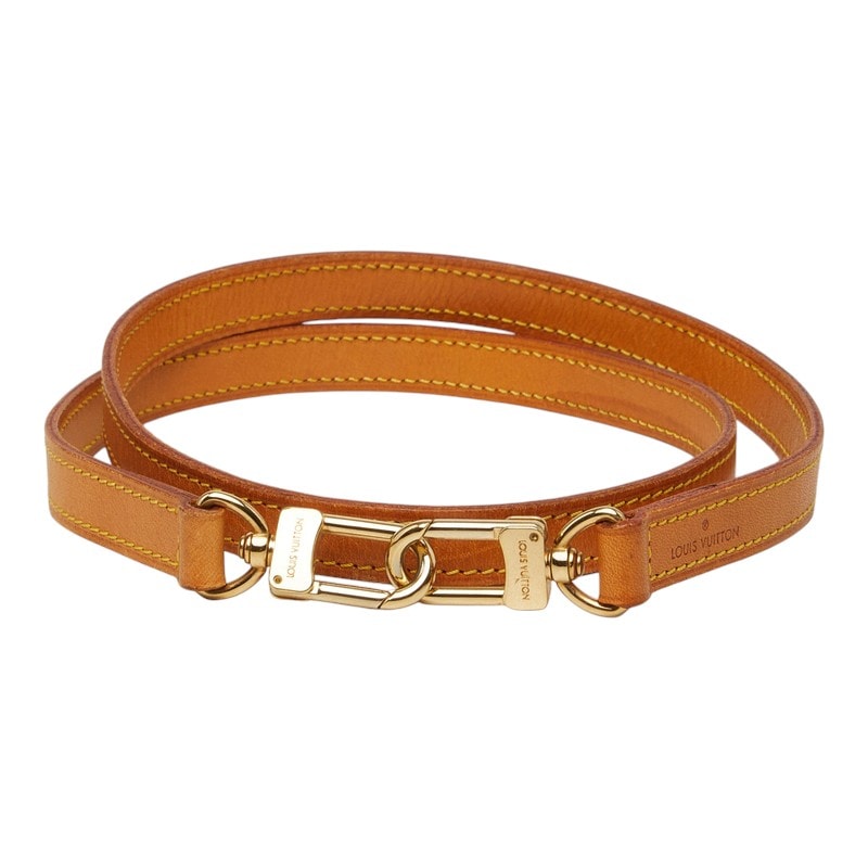 ルイ ヴィトン ショルダーストラップ ベージュ レザー レディース LOUIS VUITTON 中古
