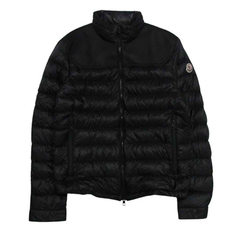 MONCLER モンクレール ジャケット H10911A00108 53279 TOCQUET ムートン 切替 ダウン ジャケット ブラック系 2【中古】