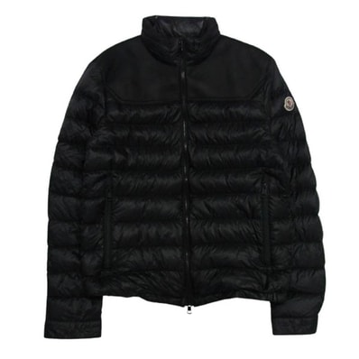 MONCLER モンクレール ジャケット H10911A00108 53279 TOCQUET ムートン 切替 ダウン ジャケット ブラック系 2【中古】