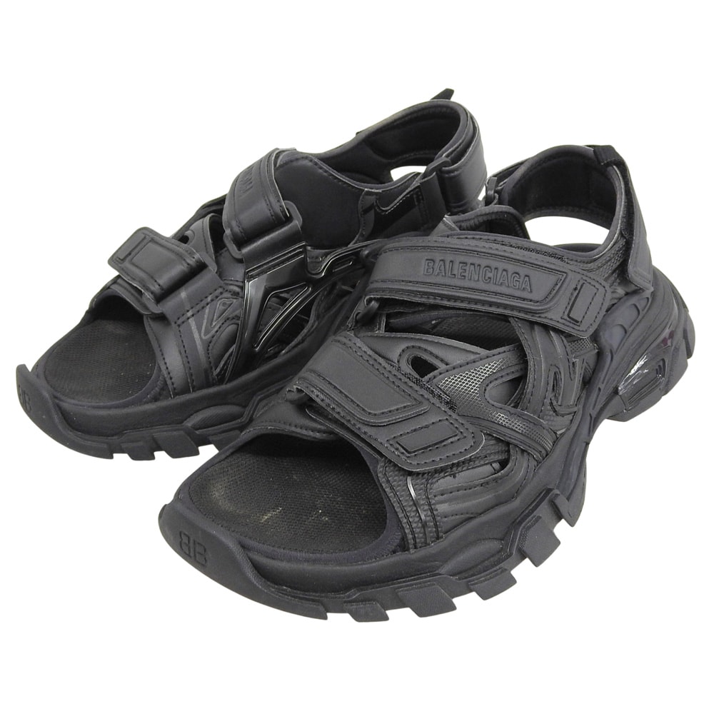 バレンシアガ トラックサンダル シューズ メンズ 黒 ブラック 26.5cm 617543 40(EU)