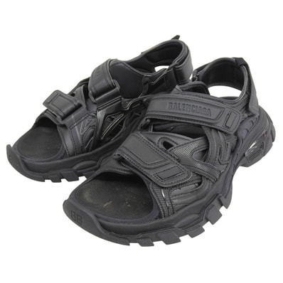 バレンシアガ トラックサンダル シューズ メンズ 黒 ブラック 26.5cm 617543 40(EU)