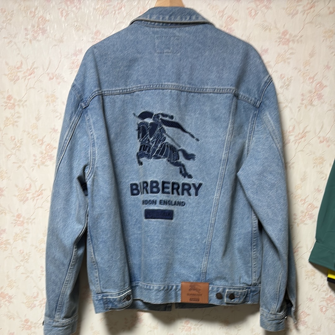 シュプリーム バーバリー デニム トラック ジャケット 