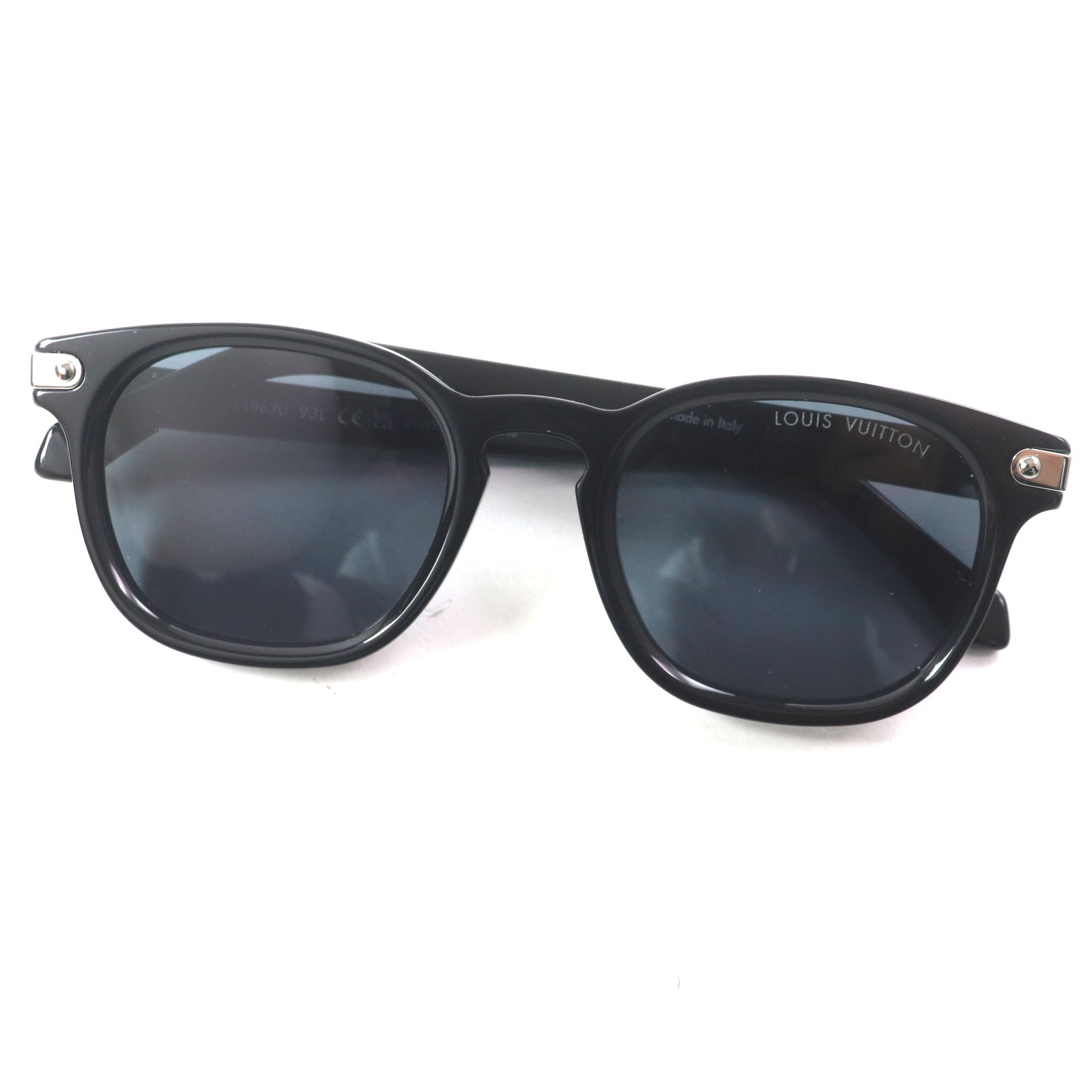 LV Signature Square Round Sunglasses "Noir"