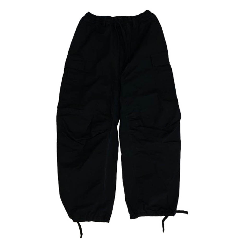 BALENCIAGA バレンシアガ パンツ 23SS 698940 TKP27 ドローストリング カーゴ ロング パンツ ブラック系 48【中古】