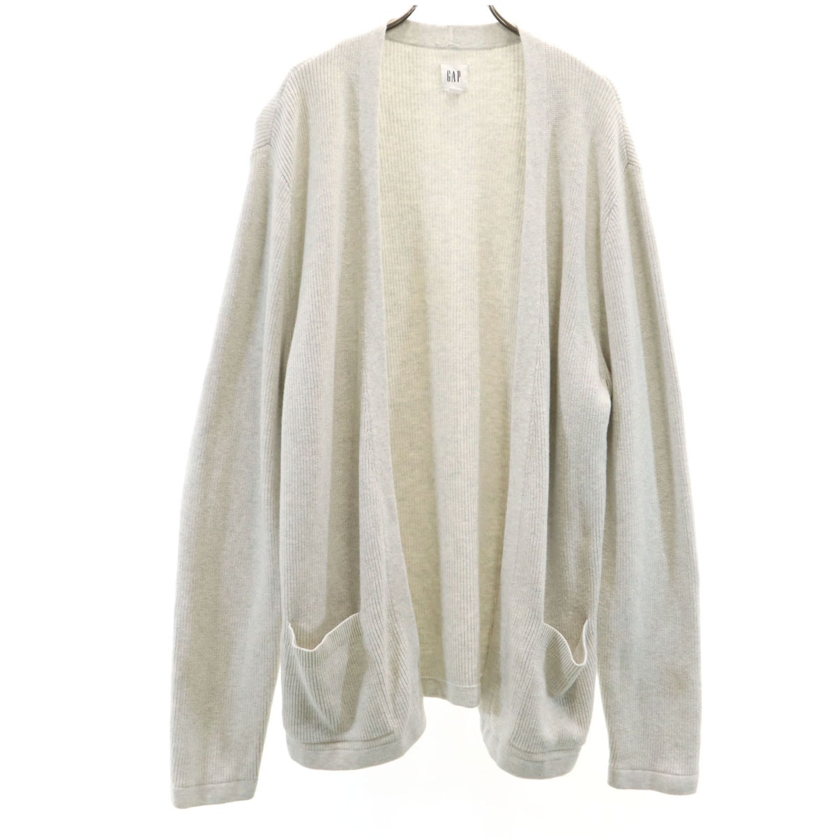 GAP ギャップ 長袖 ニットカーディガン L アイボリー