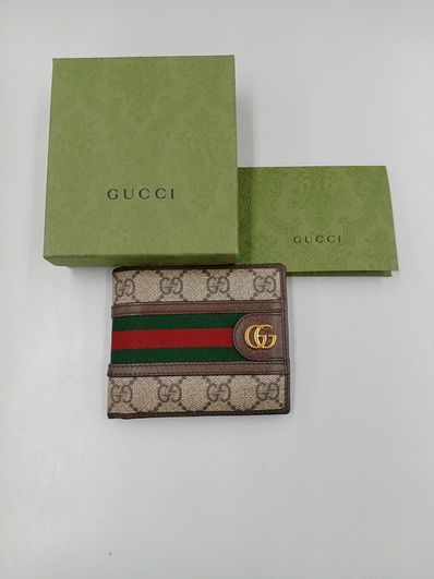 GUCCI Ophidia GG Coin Wallet "Beige/Ebony"