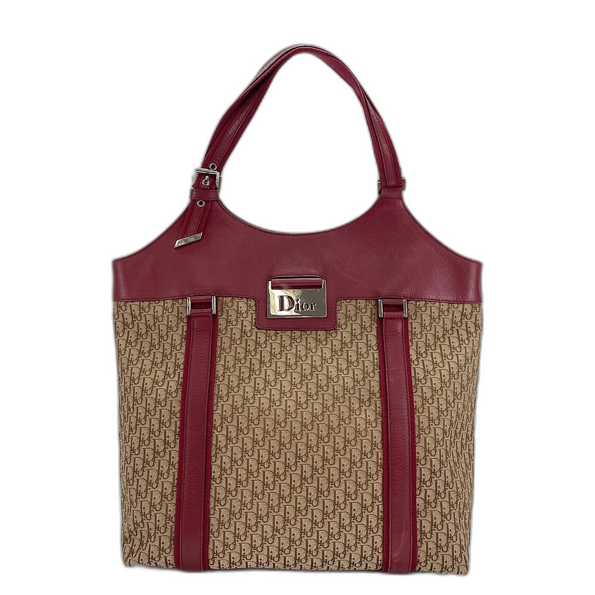 ディオール Dior ストリートシック トロッター ハンドバッグ キャンバス【中古】