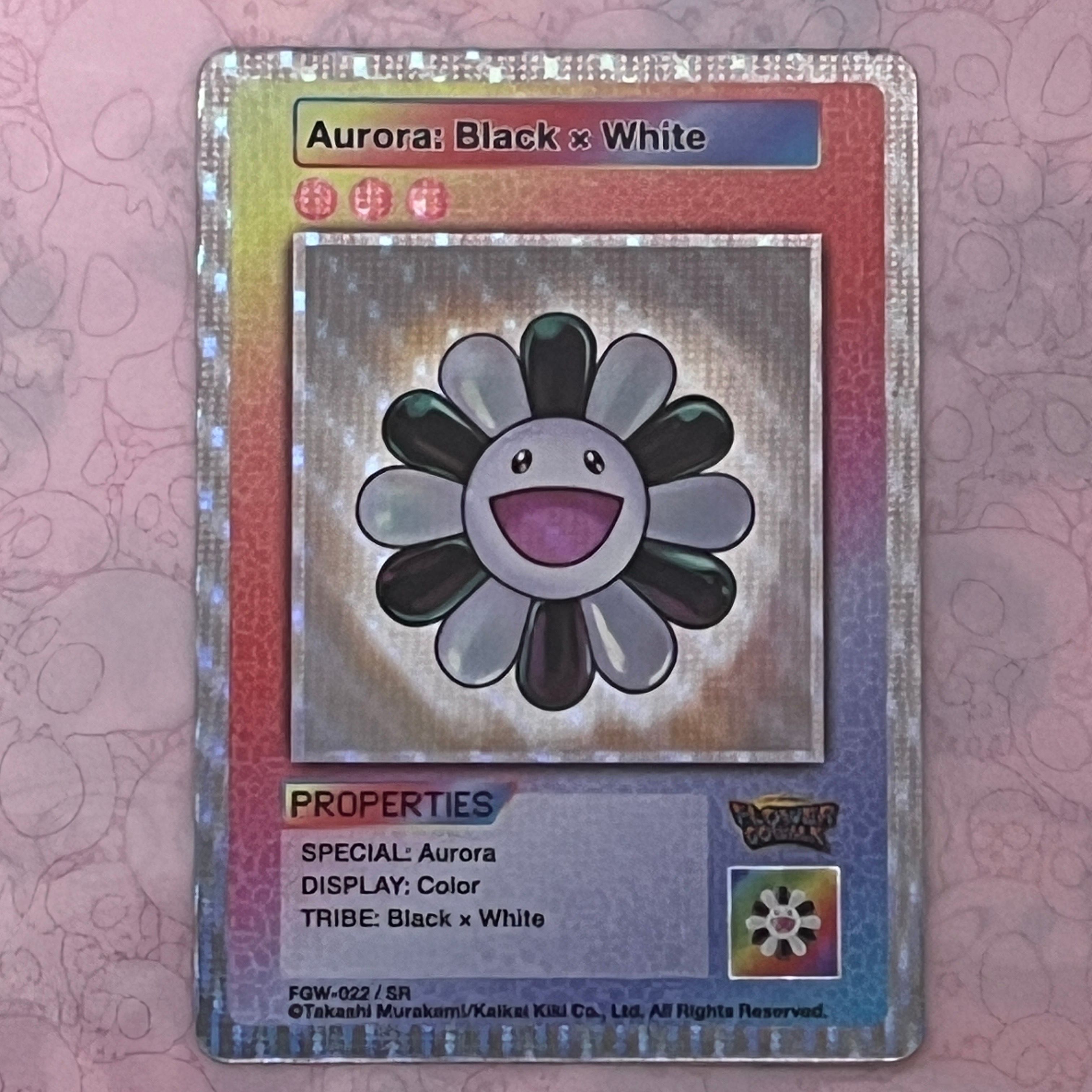 オーロラ : ブラック×ホワイト SR [FGW-022]【英語版】(ムラカミフラワーズ「Flower Go Walk 付属限定版」)