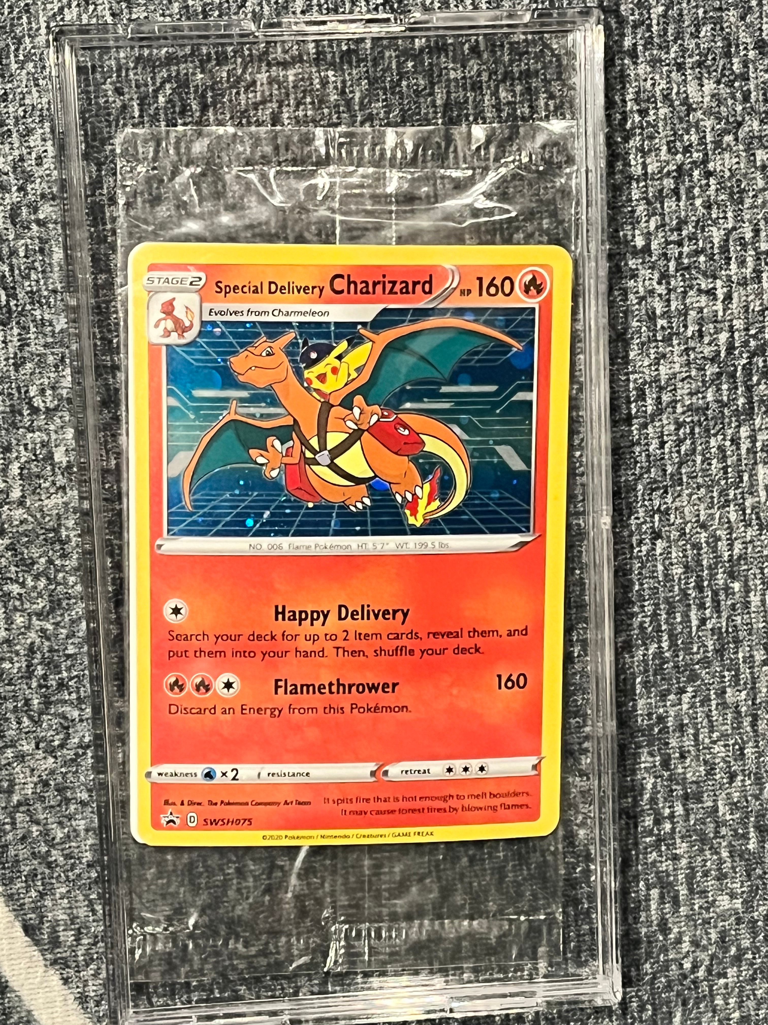 PSA10】スペシャルデリバリーリザードン P [SWSH075]【英語版】(ソード