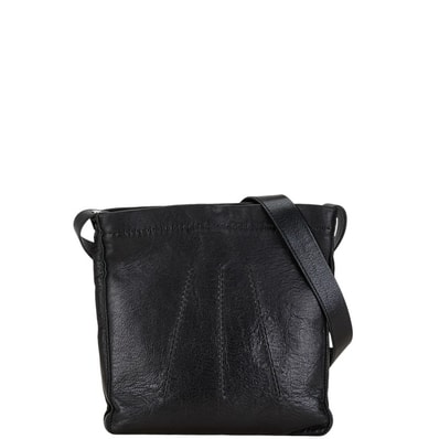 エルメス トゥドゥ 斜め掛け ショルダーバッグ ブラック レザー レディース HERMES 【中古】